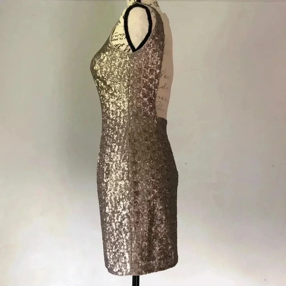 Aqua Dresses Sequin Shift Dress - Picture 4 of 8